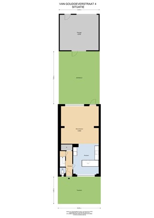 Floorplan - Van Goudoeverstraat 4, 6166 XC Geleen